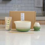 Tea Sticks Japanese Matcha Tea Set Matcha Spoon Tea-Making Tools Matcha Brush Match Bowl Bamboo Ceramic Matcha Whisk Set