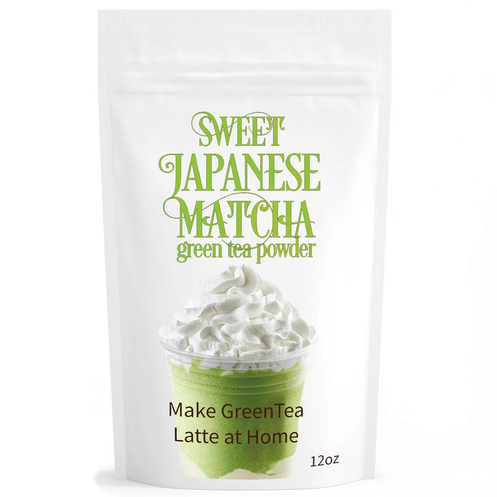 Sweet Japanese Matcha Green Tea Latte