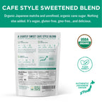 Organic Cafe Style Sweetened Matcha Latte Mix - Original
