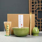 Tea Sticks Japanese Matcha Tea Set Matcha Spoon Tea-Making Tools Matcha Brush Match Bowl Bamboo Ceramic Matcha Whisk Set