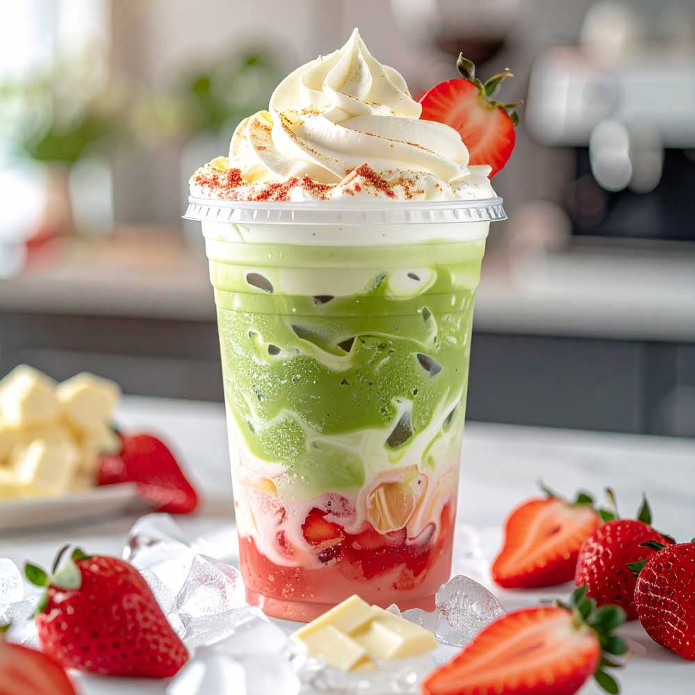 Sweet Japanese Matcha Green Tea Latte