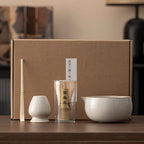 Matcha Bowl with Spout Japanese 4 Piece Matcha Powder Kit Matcha Whisk and Holder Matcha Accessories for Enjoy Alone or Share