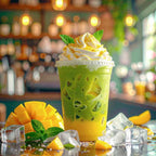 Sweet Japanese Matcha Green Tea Latte