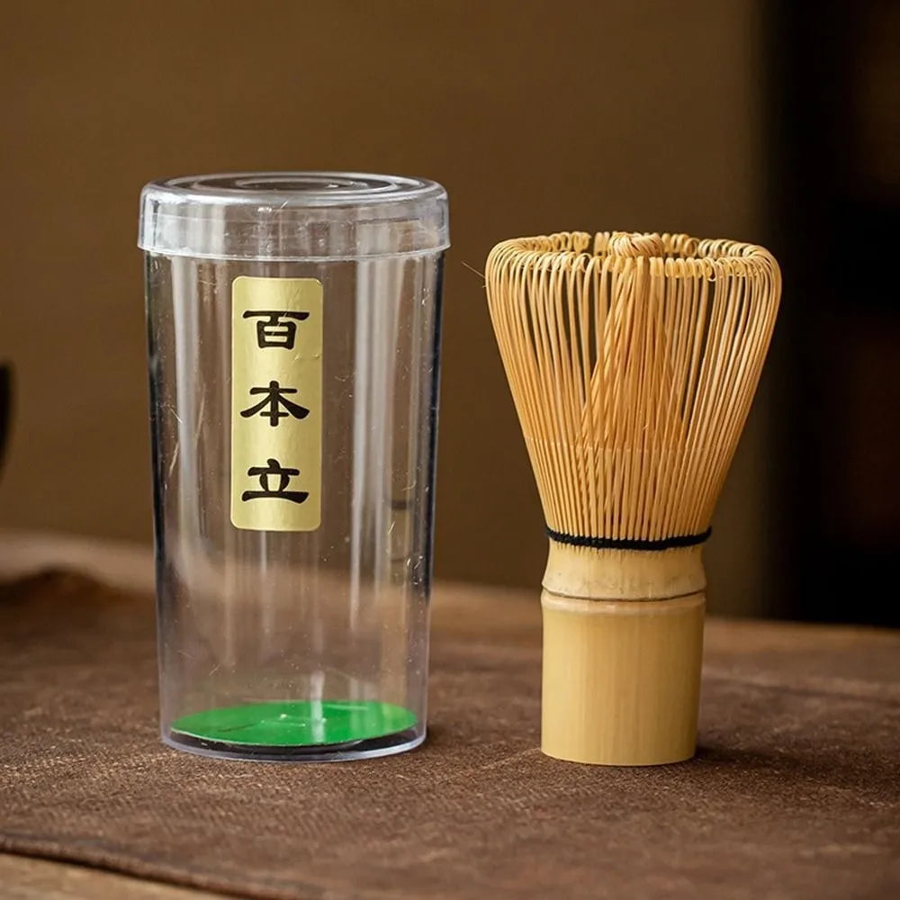 Tea Sticks Japanese Matcha Tea Set Matcha Spoon Tea-Making Tools Matcha Brush Match Bowl Bamboo Ceramic Matcha Whisk Set