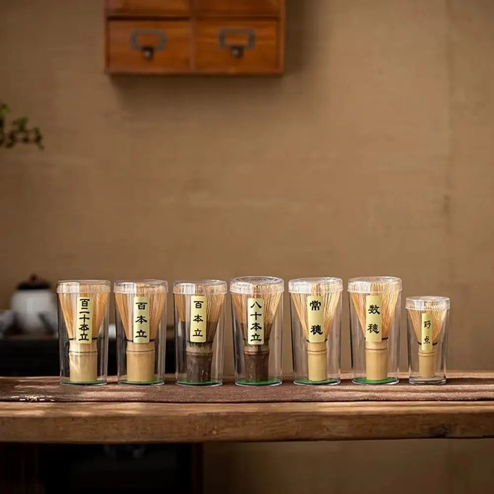 Tea Sticks Japanese Matcha Tea Set Matcha Spoon Tea-Making Tools Matcha Brush Match Bowl Bamboo Ceramic Matcha Whisk Set